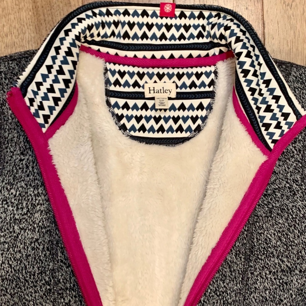 Hatley Lined Sweater Fleece Jacket Size Small - Picture 2 of 5